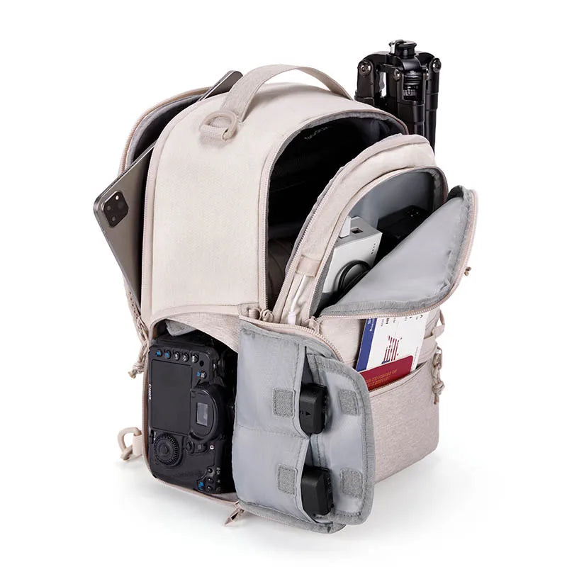 Sac à dos pour appareil photo BAGSMART DSLR SLR avec bandoulière pour Sony Canon Nikon Sac à dos de voyage antivol