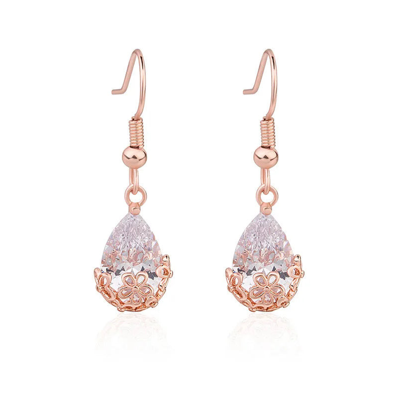 100% 18K Gold Diamond Jewelry Stud Earring for Women Bohemia Engagement Irregular Aros Mujer Oreja 18 K Gold Earring Box