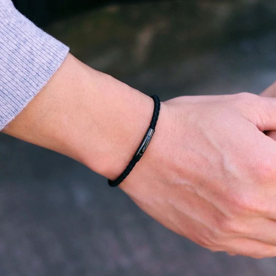 2024 New Grade A Kiel Seil Armband Unisex Edelstahl Schnalle Wrap Braslet Freizeit Pulseira Freundschaft Braclet Stoff Joias