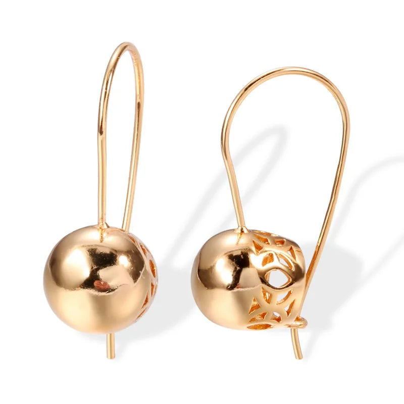 2025 Design Style 14K Gold Drop Earring for Women Bohemia Engagement Irregular Aros Mujer Oreja 14 K Gold Earring Box Fine Gift