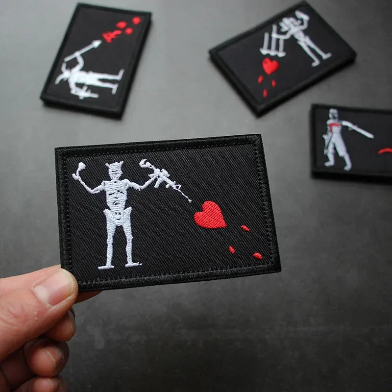 Pirate Edward Teach 'Blackbeard' Embroidery Patches - Madeinsea©
