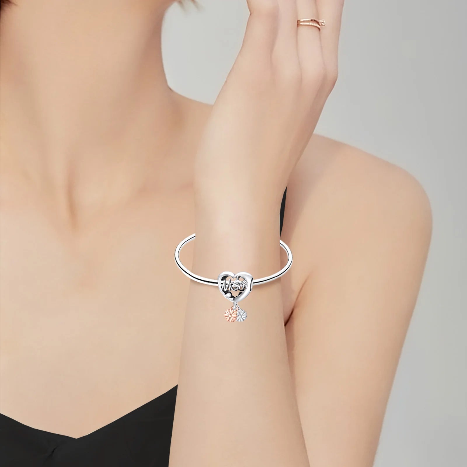 925 Sterling Silver Butterfly Dolphin Flower Love Series Beads Charm Bead Fit Bracelet DIY Jewelry For Women