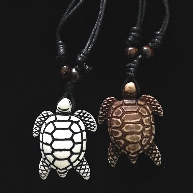 turtle necklace for women men yak bone tortoise hawaii tribal surfer necklace sea turtles pendants necklaces - Madeinsea©
