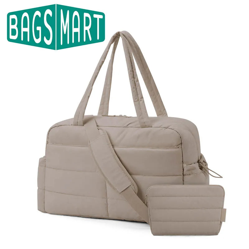 BAGSMART Lot de 2 sacs de sport grande capacité pour femmes, sacs à bandoulière avec petit sac, sac à main de séparation sec et humide, sacs de voyage pour femmes