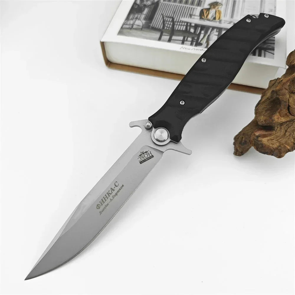 Russian HOKC Utility Folding Knife D2 Blade G10 Handle Pocket Portable liner lock Tactical Survival Hunting Rescue EDC knife - Madeinsea©