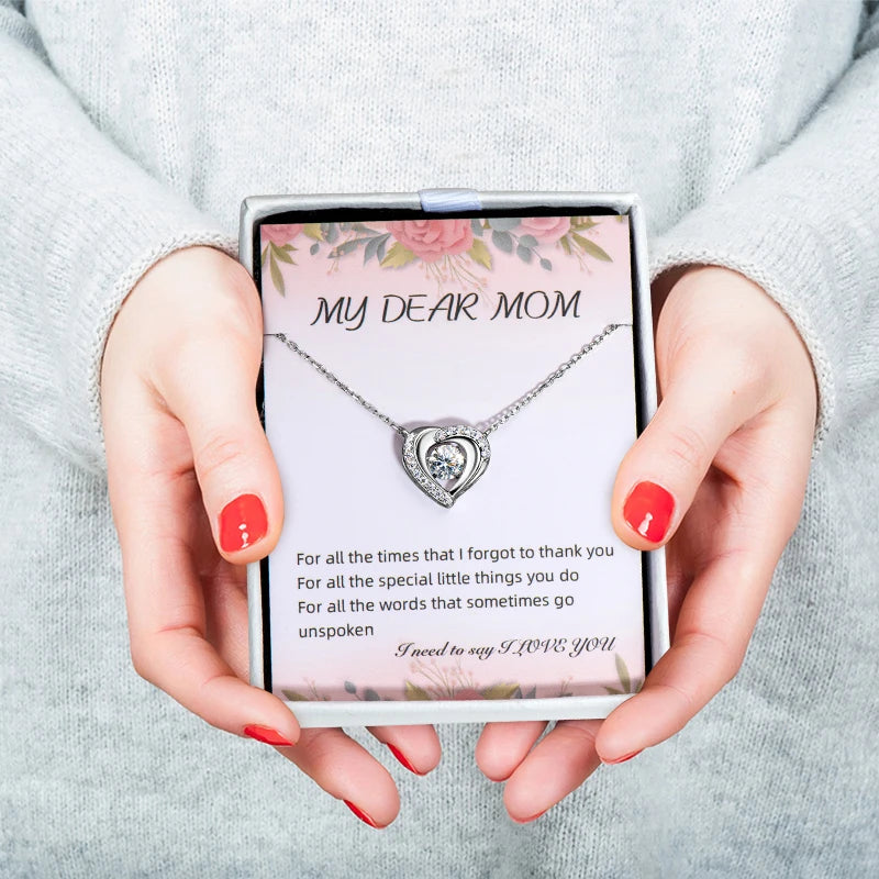 OXTAO D VVS1 6mm Moissanite Heart Shape Pendant Necklace S925 Silver Clavicle Chain Necklace for Girlfriend Mother's Day Jewelry