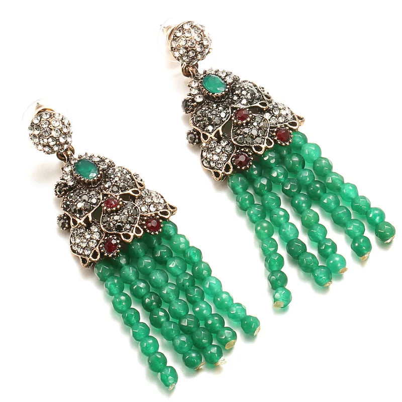 18K Multi Gold earrrings for Women Natural Myanmar Emerald with Diamond Anillos De Bizuteria Anillos Mujer Gemstone jewelry Box