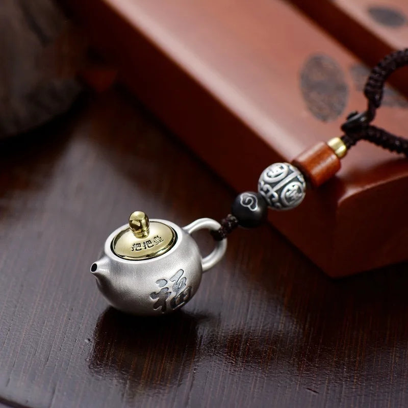 Porte-clés unique pour homme, joli porte-clés théière pour homme et femme, porte-clés de sortie sauvage