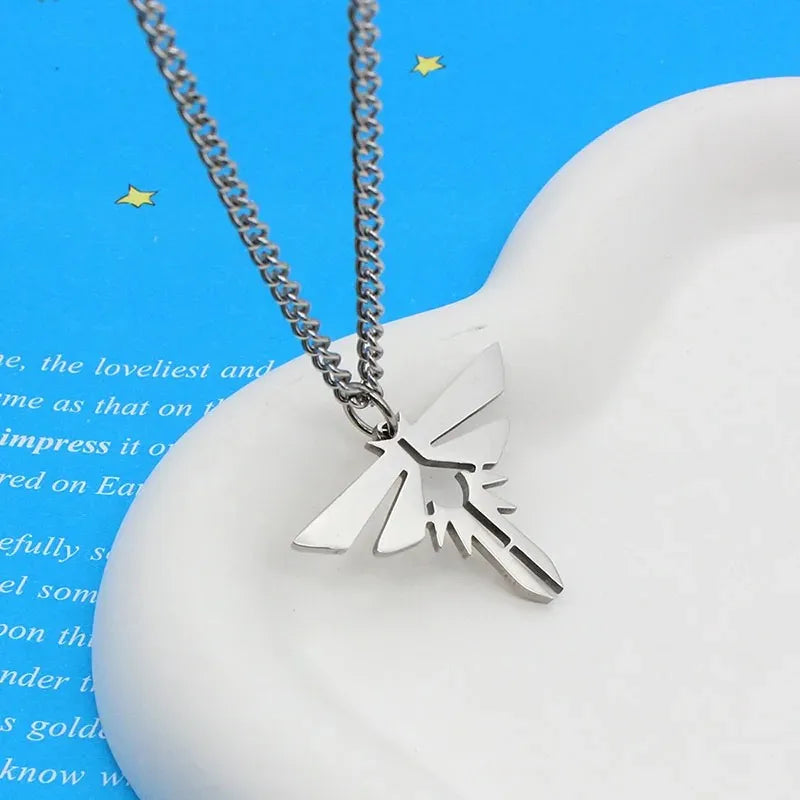 Anime Game The Last of Us Cosplay Necklace Stainless Steel Choker Fashion personality Unisex Chain Pendant Punk Hip Hop Jewelry