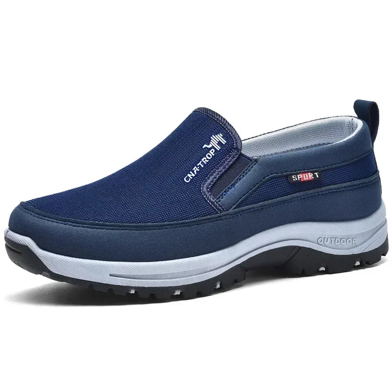 Men's Casual Shoes Classic Loafers Anti-slip Soft Sole Comfortable Men's Leather Sneakers Non-slip Retro Driving Shoes Plus Size