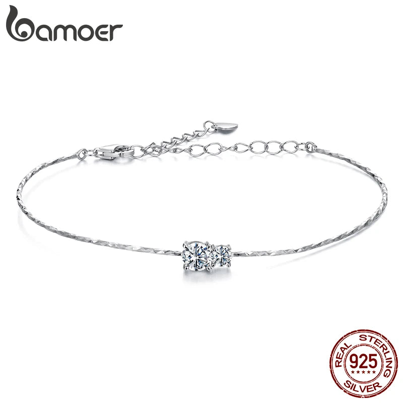 BAMOER Funkelndes Moissanit-Sternenlicht-Armband, verstellbares Armband für Damen, Verlobungs- oder Geburtstagsgeschenk, edler Schmuck MSB024