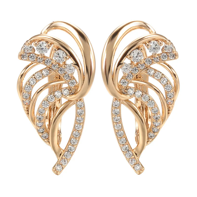 Solid 14K Gold Jewelry Earring Women Fine Aros Mujer Oreja Earrings for Women Orecchini 14 K Yellow Gold Bizuteria Jewelry