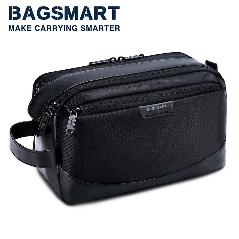 Kulturbeutel für Herren BAGSMART Großer Kulturbeutel-Organizer Dopp Kit Make-up-Tasche Wasserdichte Badetaschen Luxusmarke Herrentasche