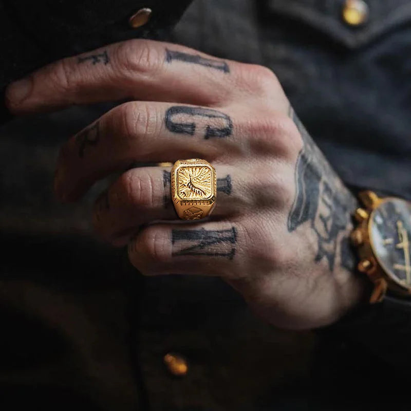 Bald Eagle Signet Ring - Madeinsea©