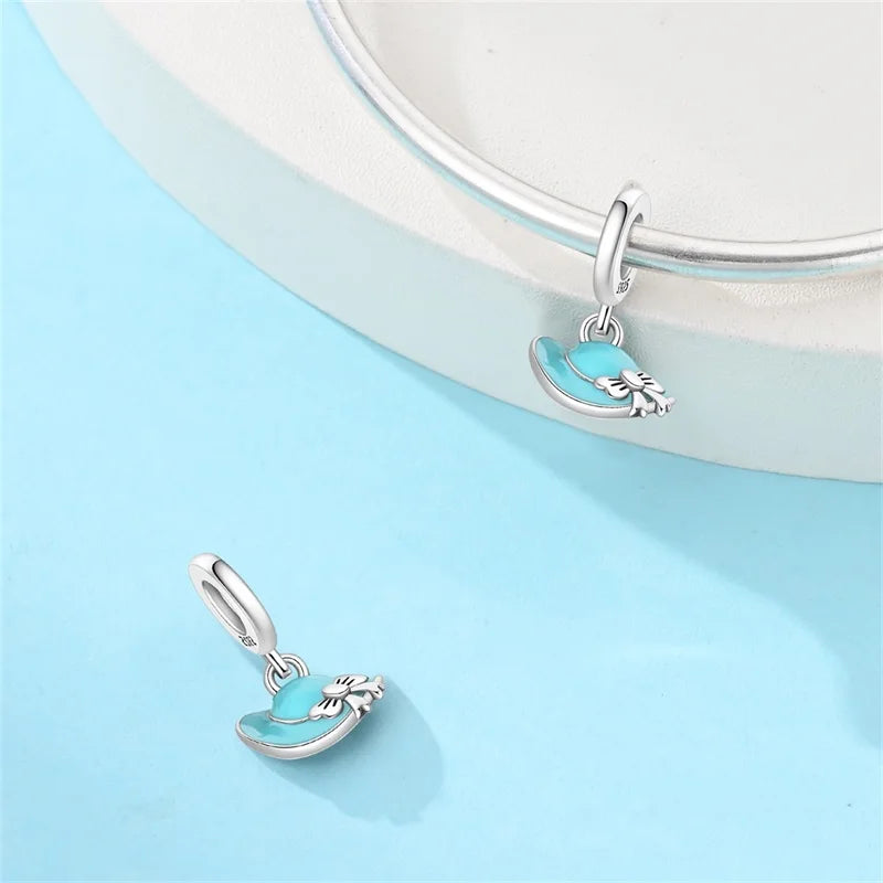 100% 925 Sterling Silver Tortoise Starfish Coconut Luminous Ocean Surfing Charms Beads Fit 925 Original Bracelets DIY Jewelry