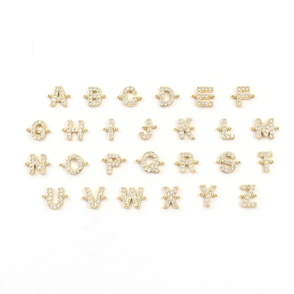 Nouvelle marque de mode lettre initiale bracelet à breloques femmes pavé zircone AZ bracelet en corde réglable pour femmes bijoux cadeau