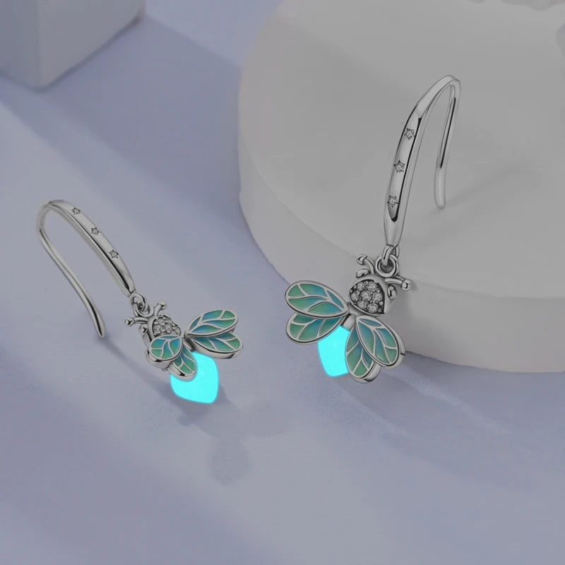 New Style 925 Sterling Silver Gemstone Lucky Four Leaf Clover Earrings Eardrop Simple Fine Jewelry Women Fashion Party Gift