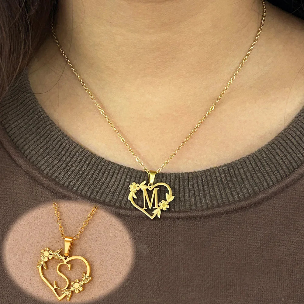 Pendant Necklace with Initials - Madeinsea©