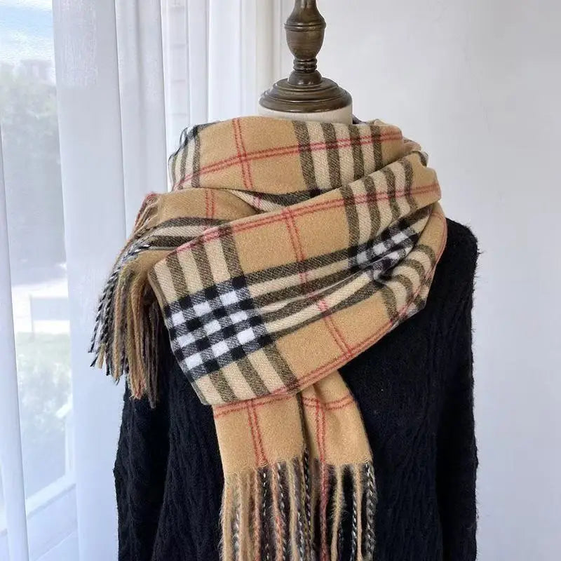 Unisex Commute Winter Scarf Warm Soft Thermal Neck Wrap for Men Women Daily Wear Cold-Resistant Scarf Decorate The Gift