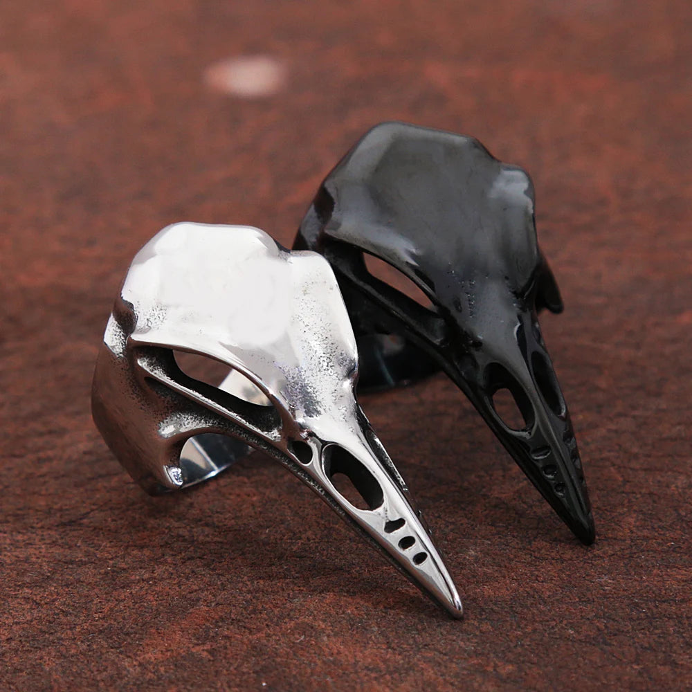 Nordic Mythology / Raven Skull Ring - Madeinsea©
