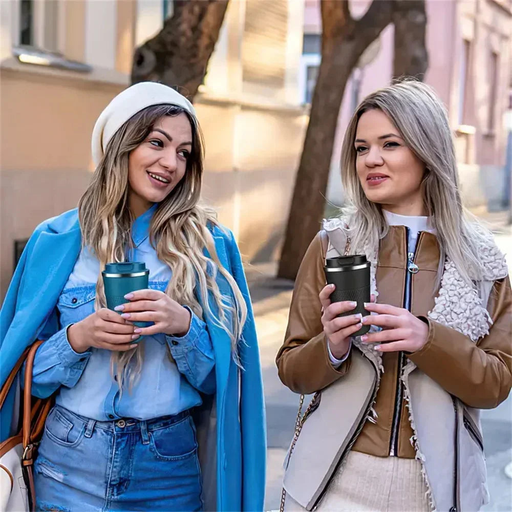 380/510Ml New Thermo Cafe Thermo Cup Tea Water Coffee Double Sus304 Coffee Mug Car Thermo Mug Leak_Proof Travel Kawaii Girl Gift