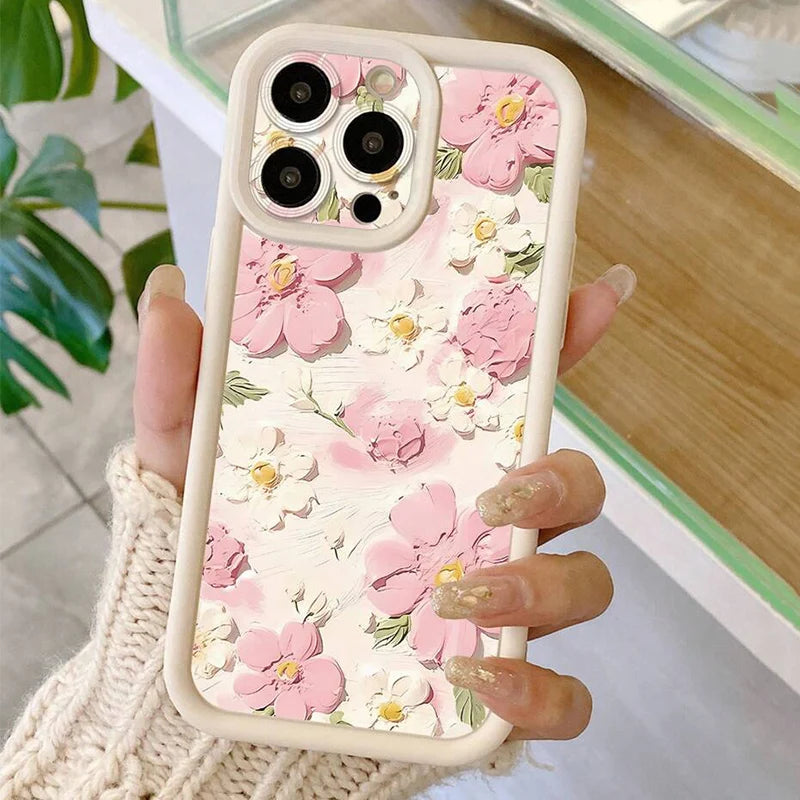 Summer Daisy Oil Painting Floral Phone Case For Xiaomi Poco X7 M6 X6 X5 X3 F6 F5 Pro Mi 13 12 11 Lite 5G 14T 14 13T 12TPRO Cover