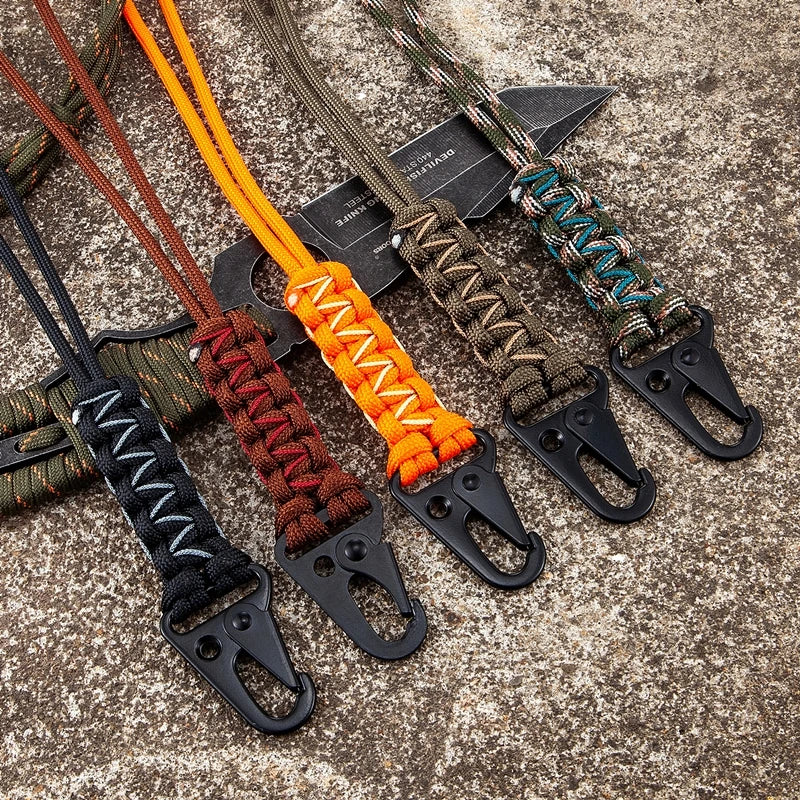 Outdoor Rock Climbing Eagle Beak Snap Clip Hanging Neck Jawbone Knot Lanyard For iPhone Camera Holder ID Pass Card Badge Holder