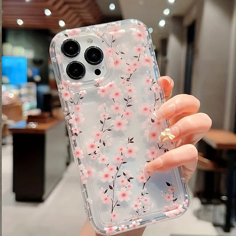 Flower Plants Soft Clear Case For Xiaomi Mi 14 13 13T 12 11 Lite 5G Mi 12T Pro Case For Poco F5 X6 X3 Pro Shockproof Cover