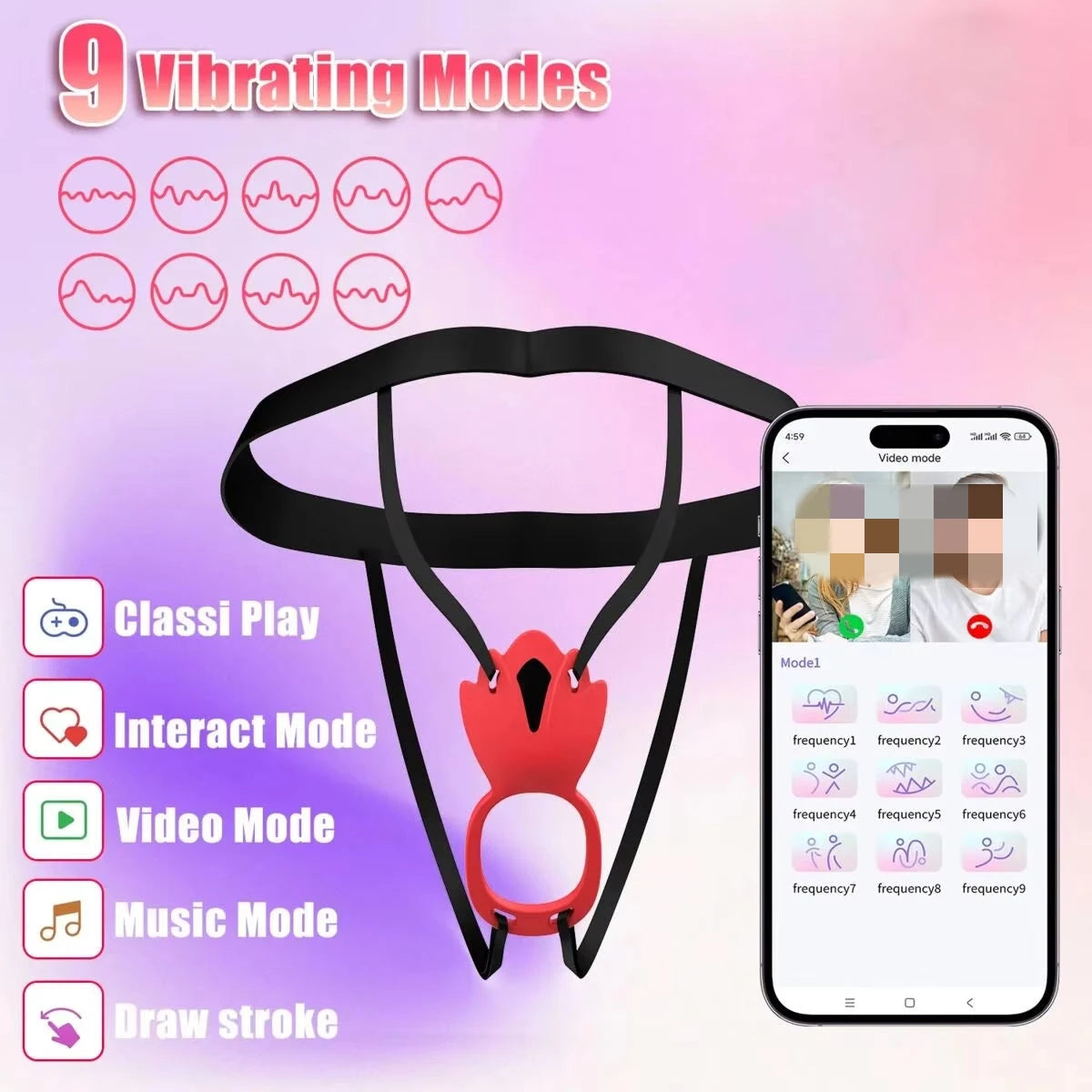 APP Remote Control Wearable BDSM Underwear Vibrator Clitoral Stimulation Adult Sexy Toy for Women Couples Unisex Tools 18 Girl
