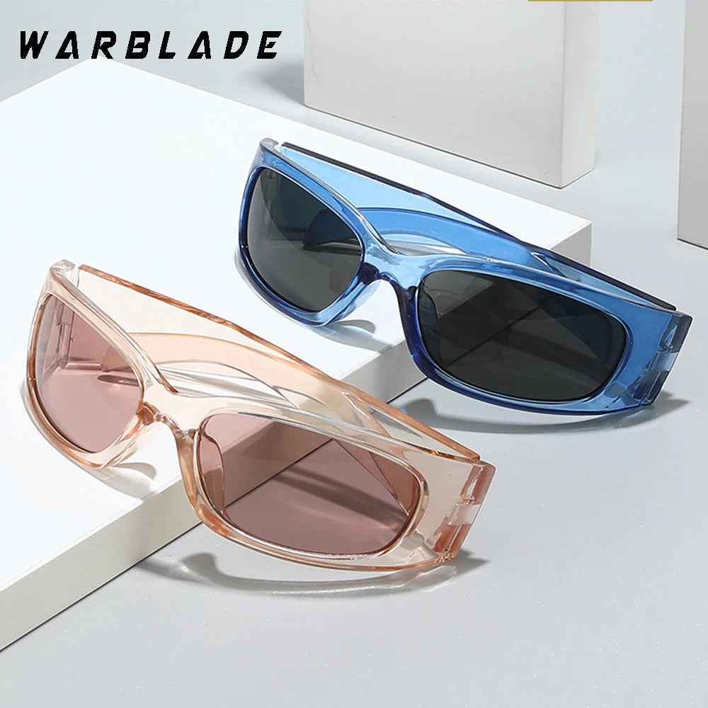 Nouvelles lunettes de soleil de sport punk Y2k pour hommes et femmes, marque de luxe, lunettes de soleil de créateur, mode masculine, nuances vintage, lunettes de protection UV400