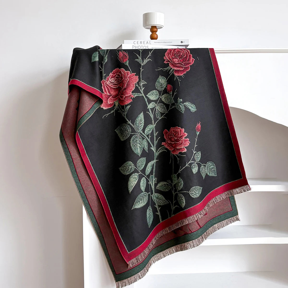 Ladies' Latest Design Winter High Quality Two-Sided Jacquard Imitation Cashmere Scarves Women Thicken Wrap Shawl Pashmina Scarf