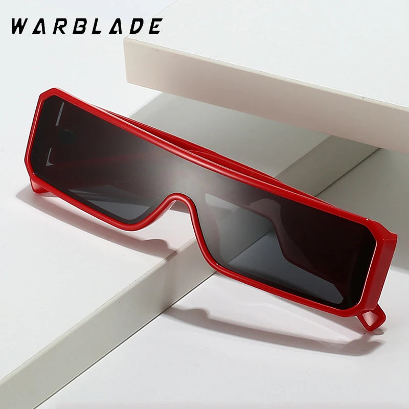 Retro Einteilige Sonnenbrille Mode Kleine Rahmen Männer Frauen Schattierungen Rechteck Vintage Gelb Schwarz Sonnenbrille Steampunk Brille