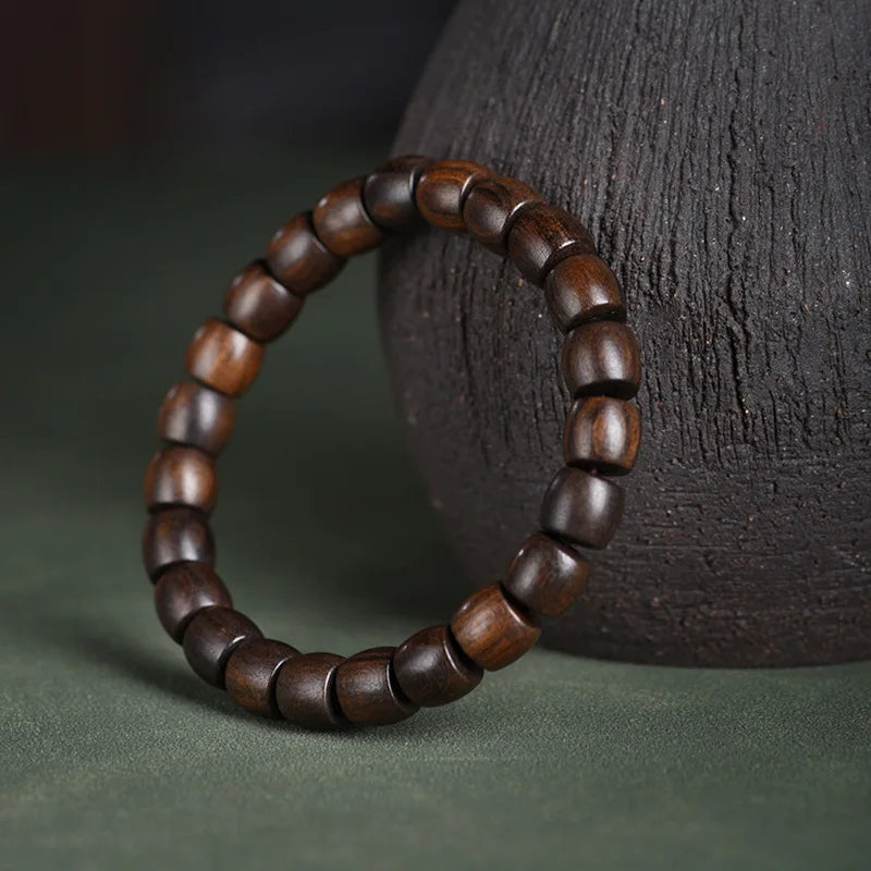 MKENDN Natural Wooden Beads Bracelet Tibetan Buddha Rosary Handmade Bracelets Men and Women Yoga Meditation Prayer Beaded GIfts - Madeinsea©