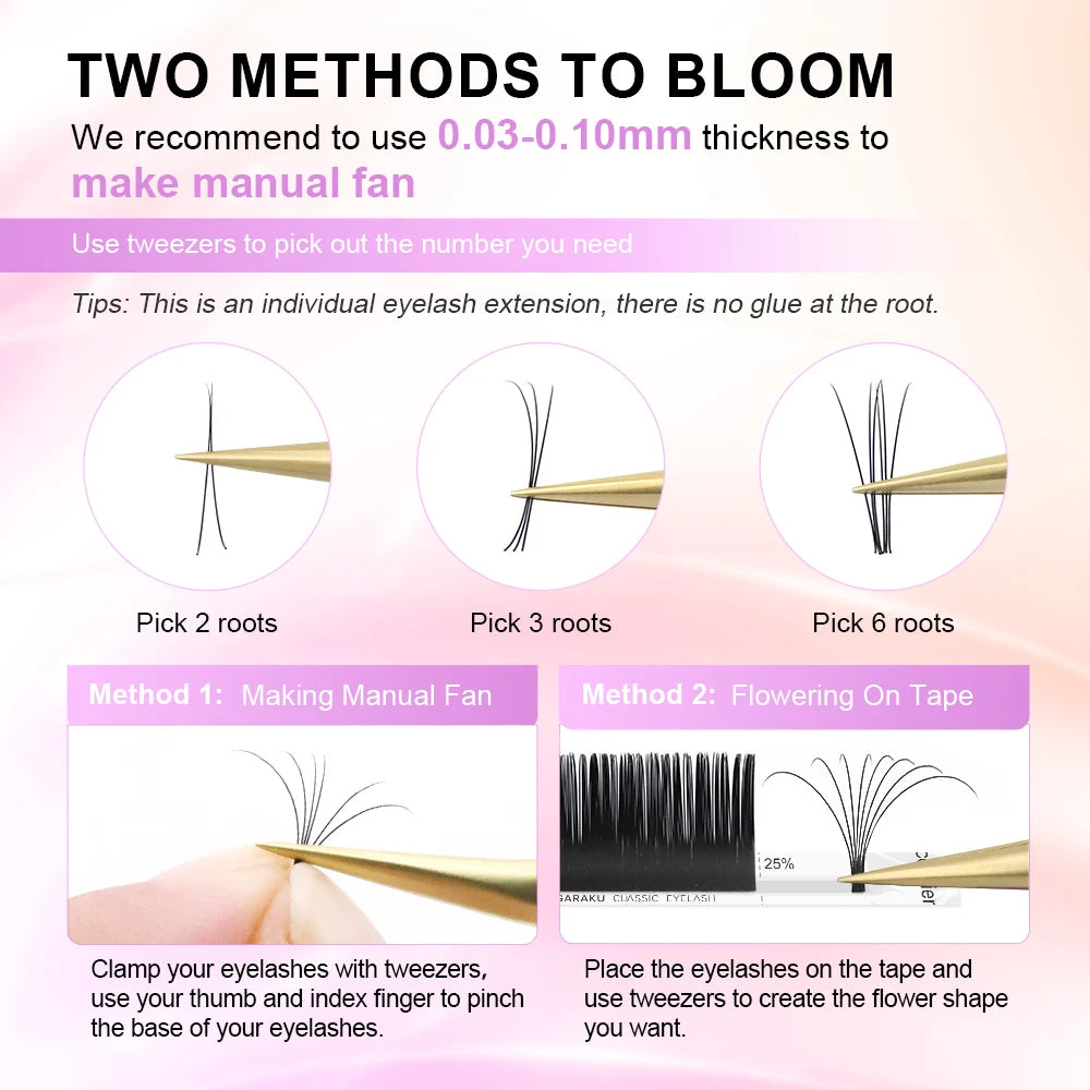 NAGARAKU Classic Mix Eyelash Extensions 16rows/Case 7~15mm Premium Natural Soft Individual Faux Mink Supplies Makeup Cilios - Madeinsea©