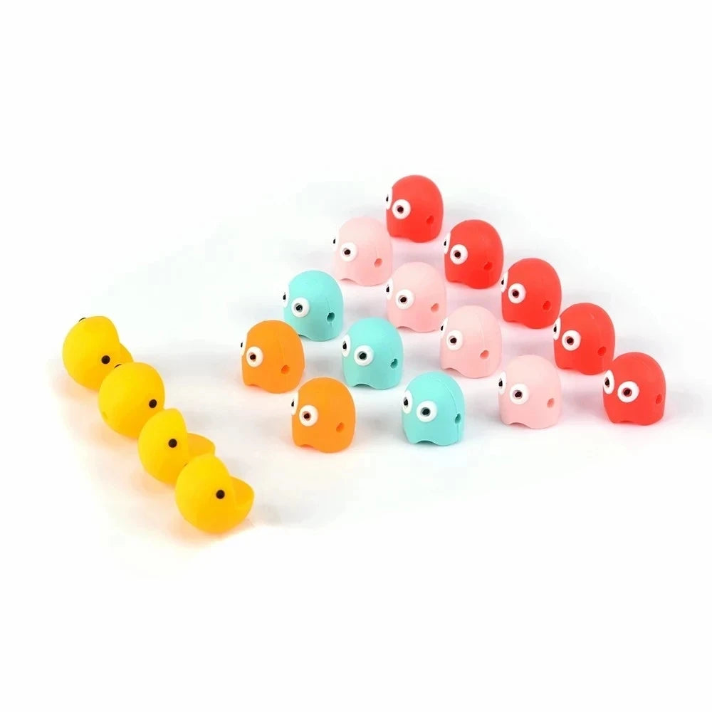 LOFCA 5pcs Ghost Bead Silicone BPA Free DIY For Silicone Jewelry Bracelet Necklace Accessories for making Make bracelets