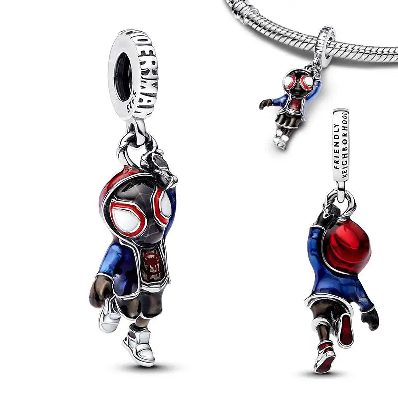 2025 new in Spider Man charm beads Hulk Iron Man 925 sterling silver charm Marvel bracelet charm DIY women's jewelry gift