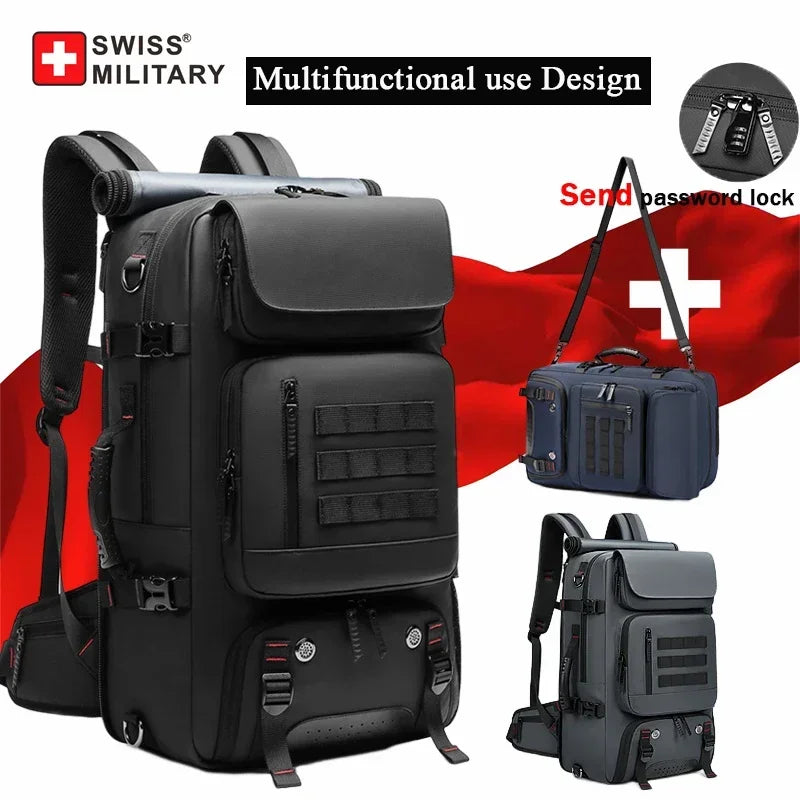 SWISS MILITARY Men Travel Backpack Waterproof 17 Inch Business Laptop SWISS MILITARY Men Travel Backpack Waterproof 17 Inch Business Laptop