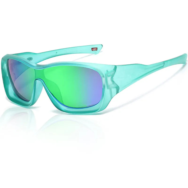 Unisex Square Sun Glasses for Men Classic Driving Running Eyewear UV Protection Brand Design Mirror Sunglasses Men