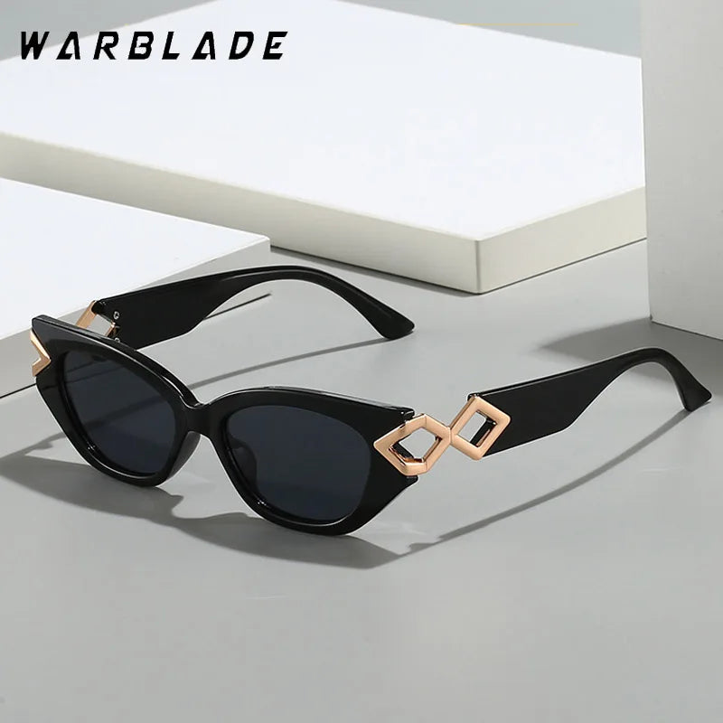 2025 Neue Mode Cat Eye Sonnenbrille Gradienten Linsen Personalisierte Büroklammer Rahmen Luxus Dekoration Marke Designer Brille UV400