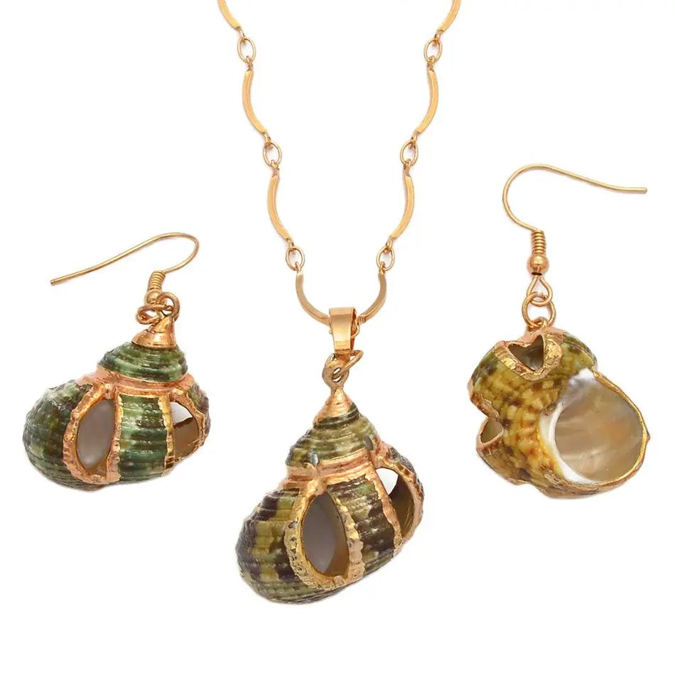 Anniyo Real Shell Necklace Earrings,PNG Jewelry Papua New Guinea #110106