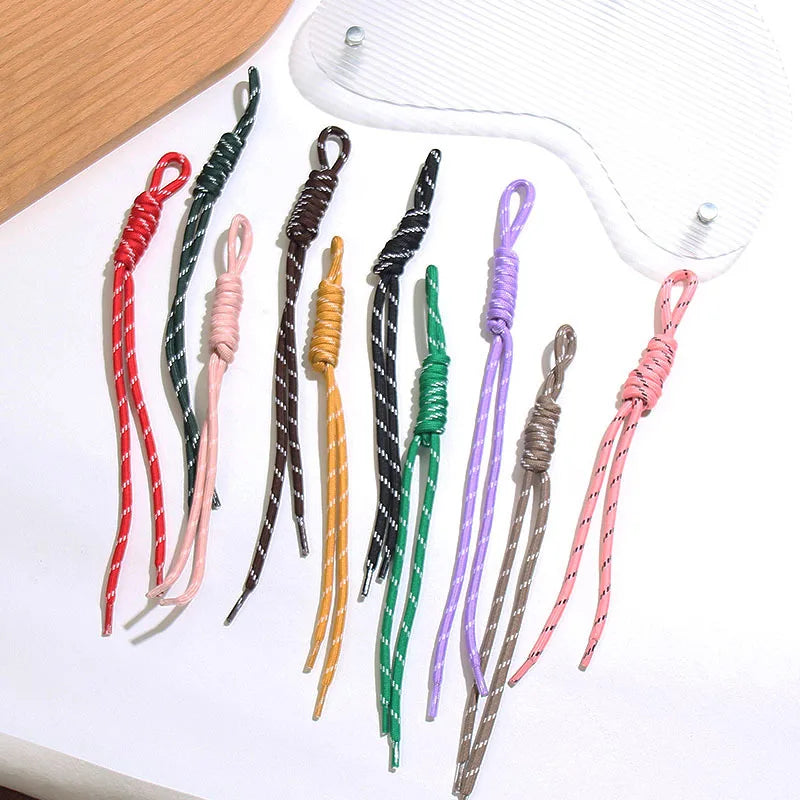 Hot Creative Colorful Braided Lanyard Keychain Bag Pendant Sport Style Bag Charm Ornaments Car Backpack Pendant Accessories Gift