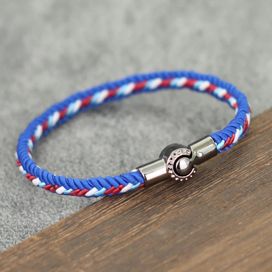 New Grade A Ethnic Rope Bracelet For Men Women Magnet Buckle Handmade Weaven Bangle Leisure Pulseira Accessories Hombre Hombre