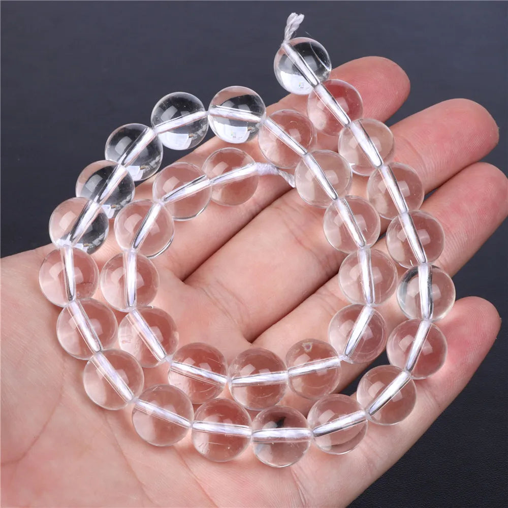 Wholesale Natural Stone Clear Quartz Crystals Beads Faceted Smooth Irregular Loose Bead For Jewelry Making Charm Accessories DIY