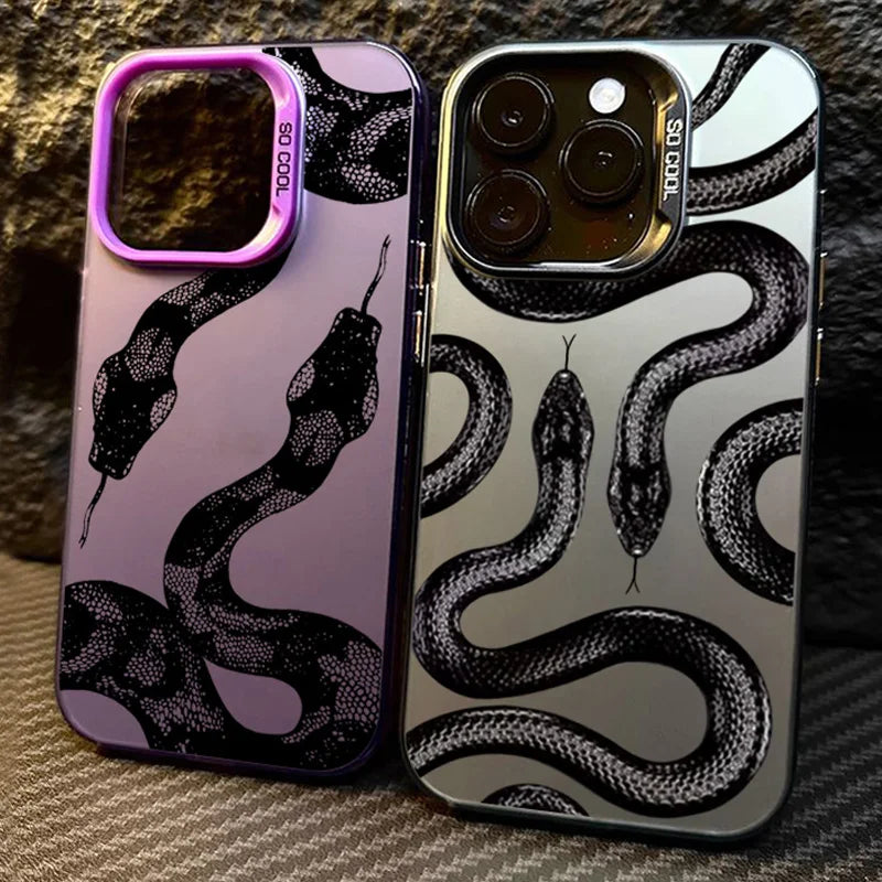 New Black Snake Phone Case For Xiaomi Mi 11 Lite 5G 14T 14 13T 13 12T 12 12X Poco F5 X5 X3 X6 M6 F6 Pro Shockproof Bumper Cover