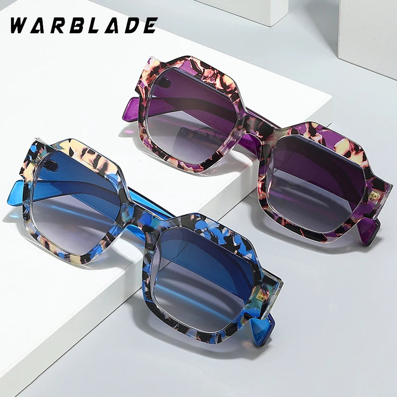 Lunettes de soleil carrées surdimensionnées pour femmes, personnalité simple 2025, lunettes polygonales, mode rétro, lunettes pour femmes