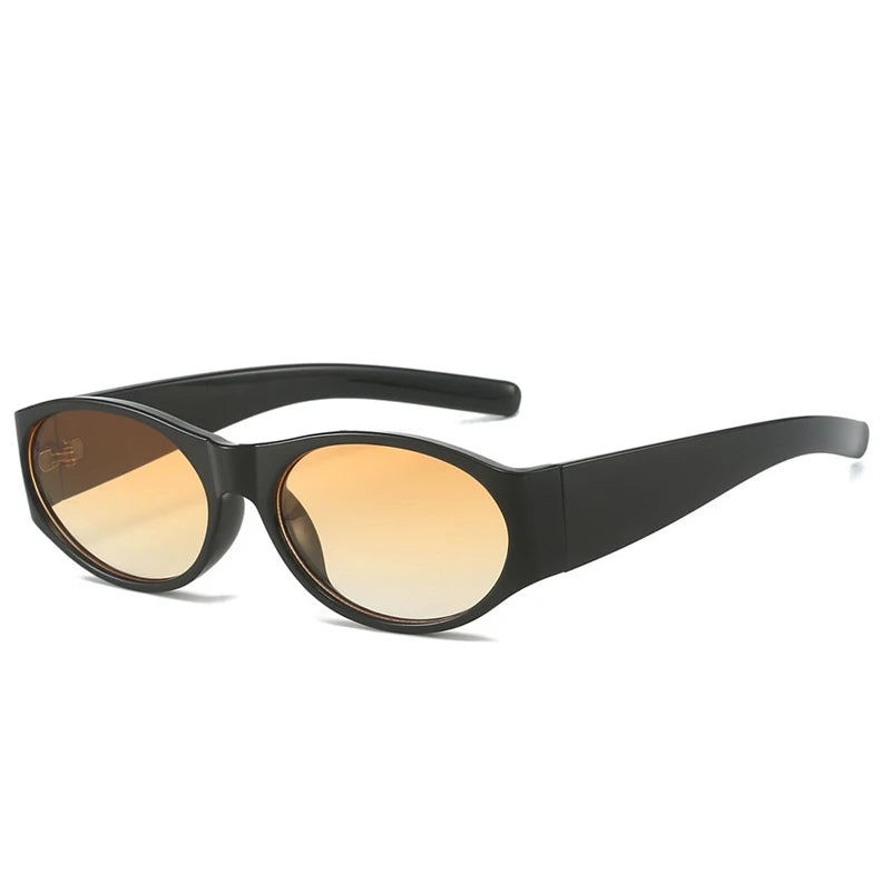 Trend Oval Sunglasses Women New Fashion Luxury Brand Design Round Sun Glasses Ladies Classic Punk Big Frame Goggle Eyewear UV400