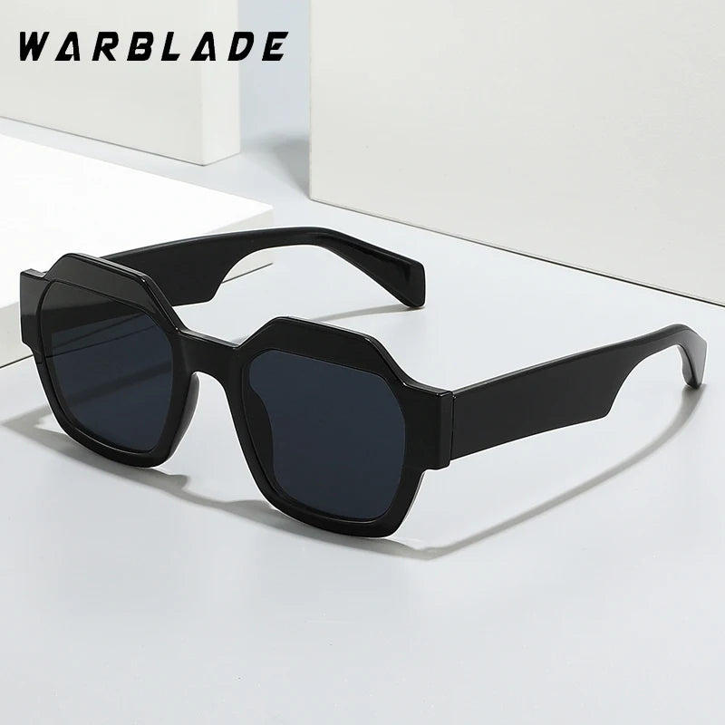 Lunettes de soleil carrées surdimensionnées pour femmes, personnalité simple 2025, lunettes polygonales, mode rétro, lunettes pour femmes