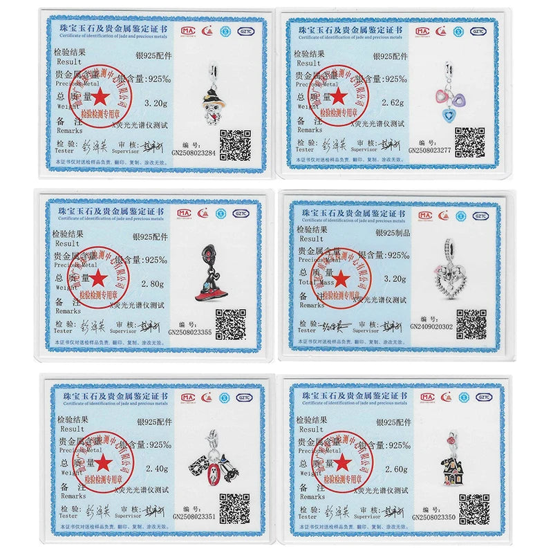 Halloween 925 Sterling Silver Design Charms Beads Pendants Suitable for Original Bracelet DIY Exquisite Making Jewelry