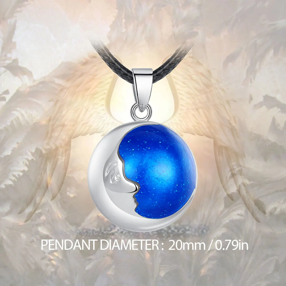 Eudora Collier Bola de Grossesse Necklace Moon Angel Caller Musical Bell Pendant llamador de ángeles Jewelry for Maternity Gift