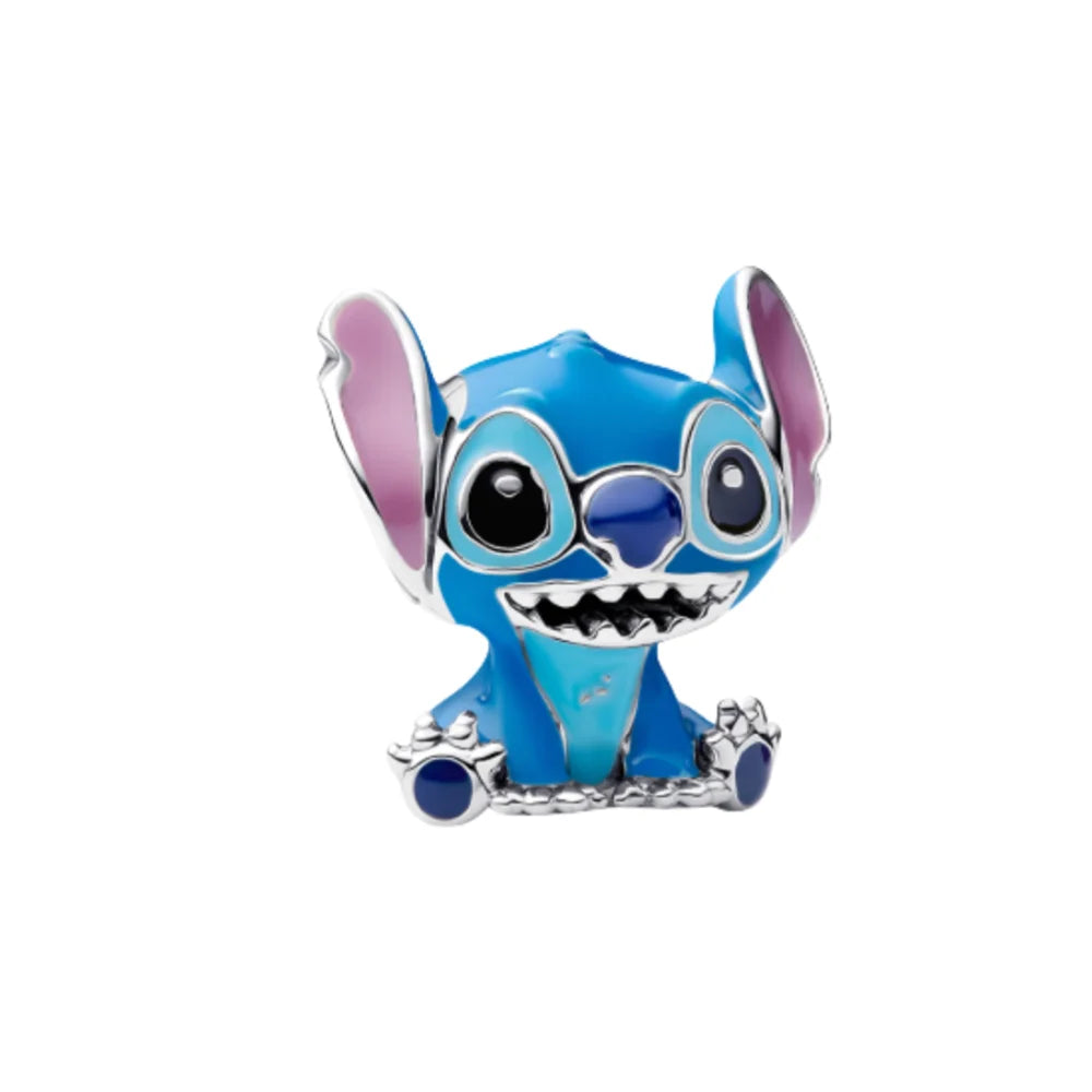 2025 New Miniso Disney Sanrio Beads 925 Silver Stitch Hello Kitty Kuromi Charm Fit Original Bracelet Women DIY Pendant Jewelry